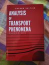 Analysis of Transport Phenomena (Topics in Chemical Engineering) 2a edición