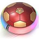 Mirana C-Type USB Rechargeable Battery Powered Hover Football Indoor Floating Hoverball Soccer | Air Football Smart | Original Made in India Fun Toy for Boys and Kids (RedGolden)