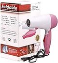 KINOKI 1000 Watts Foldable Hair Dryer with 2 Speed Control for Women and Men (Multicolor)