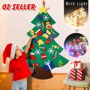 Felt Christmas Tree Set DIY with Removable Ornaments Xmas Hand Craft Decorations