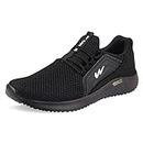 Campus Men's Tyson PRO Full BLK Running Shoes - 9UK/India CG-120A