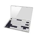 3 pcs Keycaps Storage Box 104 Keys Transparent Frosted Magnet Display Case for XDA Cherry DSA OEM Profile Mechanical Keyboard