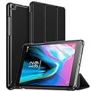 Robustrion Smart Trifold Hard Back Flip Stand Case for Samsung Tab A 8.0 Cover 2019 (SM-T290/SM-T295) 8 inch 2019 Release - Black