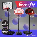 Everfit Basketball Hoop Stand System Ring Backboard Net Height Adjustable Kids