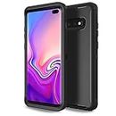 Anloes Defender Case for Samsung Galaxy s10 Plus, Galaxy S10+ Phone Case Heavy Duty Shockproof Dustproof 3 in 1 Rugged Protective Bumper Cover for Samsung S10 Plus Black