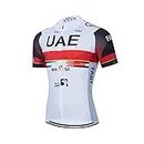 SGCIKER 2022 PRO Team UAE Maglia da Ciclismo da Uomo, Maglia da Bici Quick Dry a Manica Corta (L)