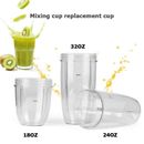 For Nutribullet Replacement Large Cup Mug 18/24/32oz Spare Oversized Cups
