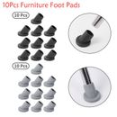10× Rubber Inclined Chair Leg Cover Furniture Feet Protector Pad Noise Reduction
