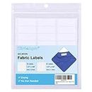 Wisdompro No-Iron Fabric Labels, Writable Clothing Labels Name Labels for Daycare, School and Nursing Home - 5 Sheets (111 Pcs)