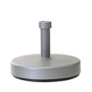 greemotion Fillable Umbrella Base - Plastic Umbrella Stand can be filled with approx. 20 l of Water or Sand - Parasol Base for Terrace, Balcony and Yard, Silver-grey