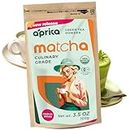 Matcha Powder, Japanese USDA and JAS Organic Matcha Green Tea Powder, Culinary Grade, Unsweetened, Perfect for Matcha Latte, Smoothies, Desserts - 3.5 oz/100g by AprikaLife