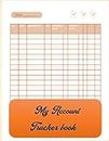 My Account Tracker book: My Account Tracker book for Small Business, Bookkeeping