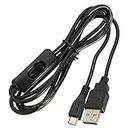 Raspberry 1.5m Micro USB Power Supply Charging Cable with ON/OFF Switch