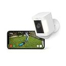 Ring Spotlight Cam Plus Battery di Amazon | Video HD 1080p, audio bidirezionale, visione notturna a colori, faretti LED, sirena, montaggio semplice | Ring Protect: 30 giorni di prova gratuita