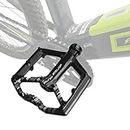 Urby Flat Bike Pedals for E-Bike/Electric Bike, Pedales para Bicicleta, Also Serve as Road/Mountain Bike Pedals. Smooth Surface and Polished Anti-Skid Nails.