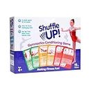 Shuffle Up Gymnastics Card Games - 70+ Fun & Active Skills Cards for Kids, Fitness Cards Develop Fundamentals, Stamina & Strength, Easy to Play for Kids | Multiple Skills Level Cards Include 2 Dices