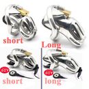 Stainless Steel Male Chastity Cage Device E-Stim Shock Cages Lock Slave Belt