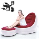 Inflatable Lounge Chair for Adults Foldable Air Couch Sofa for Gaming Bedroom...