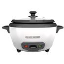 BLACK+DECKER 2-in-1 Rice Cooker & Food Steamer - 6-Cup Capacity, Automatic Ke...