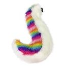 Furryvalley Kostüme Schwanz Cosplay Plüsch Kunstpelz Tail für Halloween Party verkleiden künstliche Tier (Regenbogenfarben)
