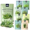 Herb Garden Seeds for Planting Canada | Indoor Herb Garden Starter Kit | Variety Pack for Planting Indoor or Outdoor | Organic, Non GMO Seeds | Grow Basil, Cilantro, Mint and More