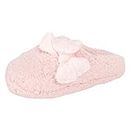 Jessica Simpson Womens Plush Marshmallow Slide On House Slipper Clog with Memory Foam,Pink,Small
