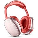 Music Sound | Cuffie Bluetooth MAXI2 | Cuffie Wireless Around Ear Bluetooth 5.0 - Play Time 22h - Charging Time 1,5h - Microfono Integrato - Comandi sul Padiglione e Archetto Regolabile, Colore Rosso