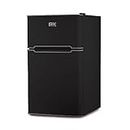 BLACK + DECKER BCRDK32B Door Mini Fridge with Separate Freezer – Small, Drinks and Food in Dorm, Office, Apartment, or RV Camper Compact Refrigerator, 3.1. cu.ft