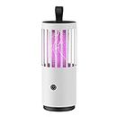 Multimall - Mosquito Killer Lamp - 2000mAh 3rd Gen Electric Shock Mosquito Trap, Rechargeable Insect Repellent Lamp for Home, Bedroom, Kitchen, Office & Outdoor, Fly & Bug Zapper (White)