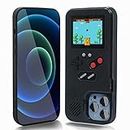 WeLohas Gameboy Case for iPhone 6/6s/7/8,Handheld Retro 168 Classic Games,Color Video Display Game Case for iPhone,Anti-Scratch Shockproof Phone Cover for iPhone Black