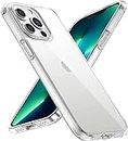 CEDO iPhone 13 Pro Max Clear Case | Soft Flexible Slim-Fit | Full Body 360 Protection Shock Proof TPU Back Cover (Transparent)