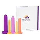 NewFlora Silicone Pelvic Floor Dilator Exerciser Trainer Set (Complete 5 Kit System), Dilators for Women & Men, Pelvic Floor Physical Therapy for Pelvic Pain Relief