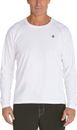 CooliBar Men's Shirt UV 50 Protection Long Sleeve Swimshirt, White, S