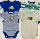 Baby Boys Infants Short Sleeves 4 Pack Bodysuits 