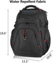 Backpack Laptop Bag 17.3 Inch LARGE USB Charging Port RFID School iPad Tablet NW