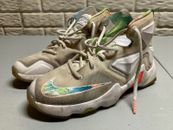 Nike Lebron XIII GS Easter Basketball Shoe Youth Size 5 White Mango 808709-108