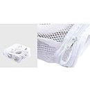 Shoe Washing Bag Mesh Laundry Bag Net Washing Bags with Zips for Washing Machines Delicates Protect Clothes Reusable and Durable for Football boot, Sneakers, Storage and Travel