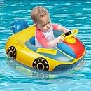 Vicloon Baby Schwimmring,Baby Float Kleinkinder Schwimmsitz,Baby Pool Schwimmring Automobil Stil mit Lenkrad, Baby Schwimmhilfe für Kinder von 1-6 Jahre alt