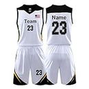 Custom Basketball Uniform Any Name Number Team Logo - Custom Basketball Jersey for Kids Boys Men Adults