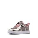 Clarks ATH Flux T Girls Infant Sports Trainers 24 Pewter