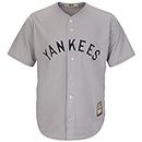 Majestic Athletic New York Yankees Cool Base MLB Replica Jersey Grey Baseball Trikot Tee T-Shirt