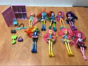 Lote de 9 muñecas y accesorios My Little Pony Equestrian Girls 9"