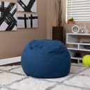 Mack & Milo™ Classic Refillable Bean Bag Chair for & Adults Cotton in Blue | 18 H x 30 W x 30 D in | Wayfair 88F12414F65C436EA865F5D383D068CE