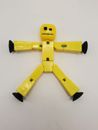 Stikbot Stik Bot Robot Yellow Stripe Suction Cup 3" Action Figure Toy