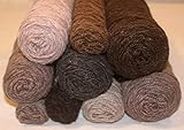 Nadezhda 100% Wolle Garn, REST!!! von Fabrik, 100 Schurwolle, Strickgarn Garn, Paket, Yarn Wool STOCK (Brauntöne 1600g)