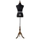 SOHAM SHREE ® Female Dress Wooden Stand Form Wheel Base Mannequin Store Display Dummy | (12) Mannequin Dummy Model Hanger Dress Kurti Display Stand for Your Shop and Showroom use