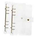 STOBOK 2pcs The Notebook Binder Clips Folder Note Book Ring Binder Office File Pouch Plastic Notebooks Binder Office Supply Binder Cover Cute Binders Clear Binder Pvc Paper File Holder