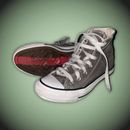 Converse Shoes | Grey Converse Red Striped Bottoms | Color: Red | Size: 3.5