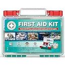 General Medi 295 Pieces Professional First Aid Kit - HardCase First Aid Box - Contains Premium Medical Supplies for Travel, Home, Office, Vehicle, Camping, Workplace & Outdoor