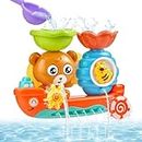 Badespielzeug, Badewannenspielzeug Kinder,Wasserspielzeug Kinder, Bär und Bee, Babyspielzeug Geschenk für Jungen und Mädchen Geburtstag ab 2 3 4 5 6 Jahre